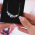 Rainbow White | Gold Vermeil | Mermaid Glass Infinity Clasp Necklace